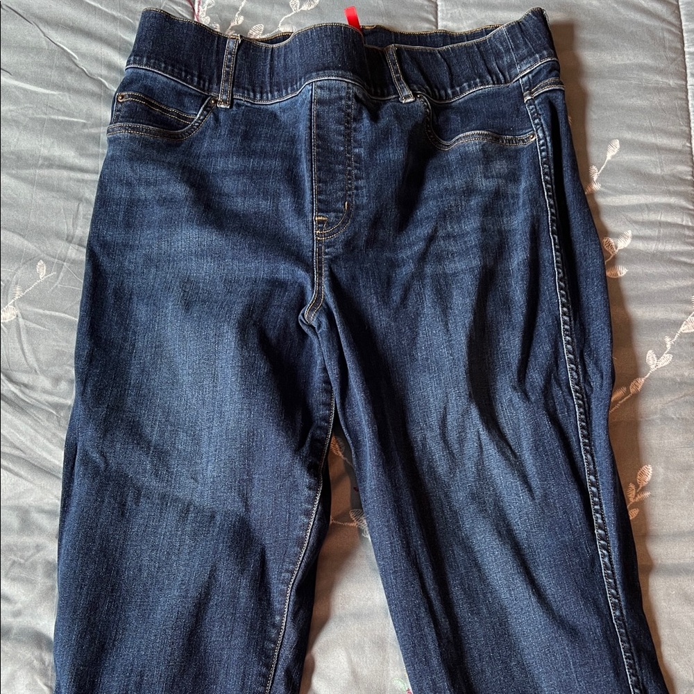 SPANX Dark Blue Women's Skinny Jeans high rise